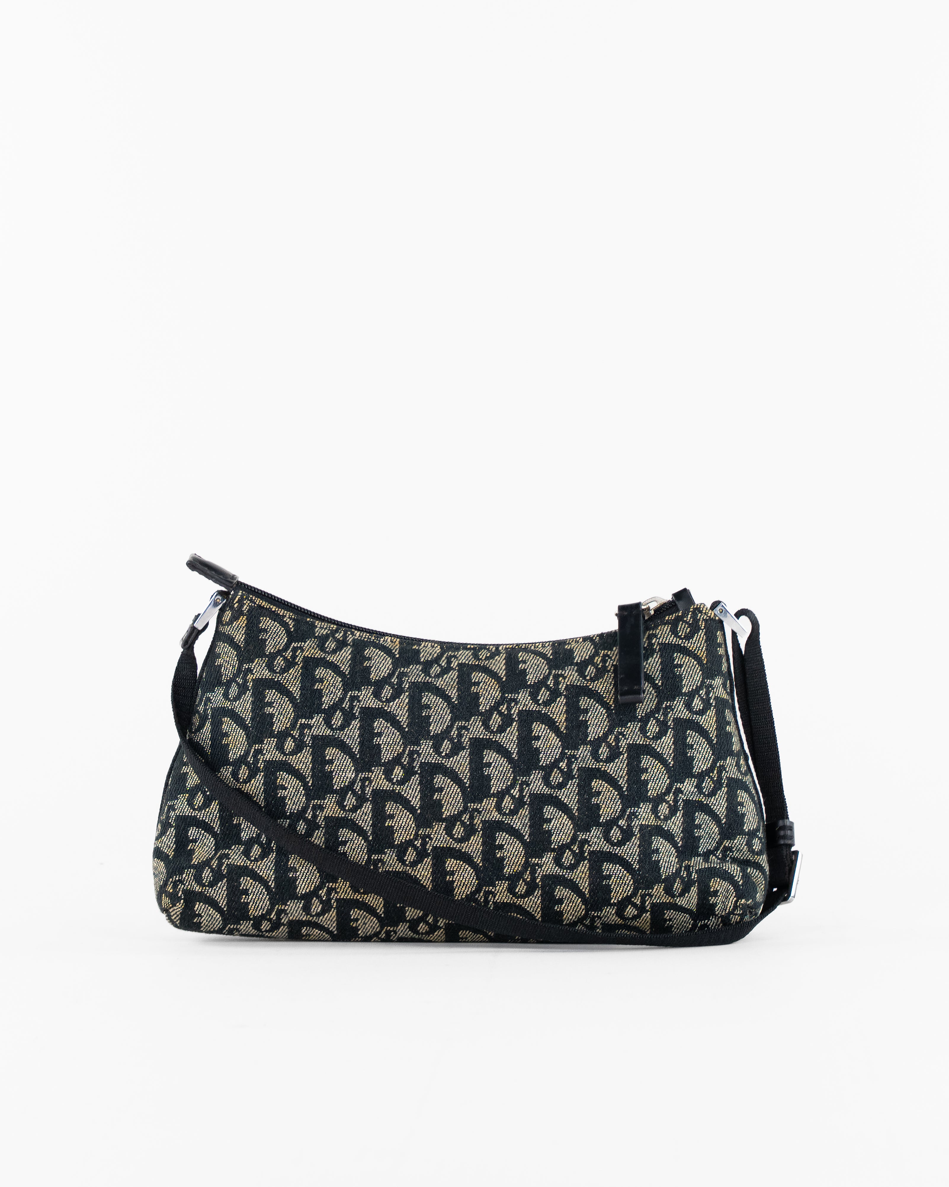 Trotter Canvas Accessory Pouch Black Silver