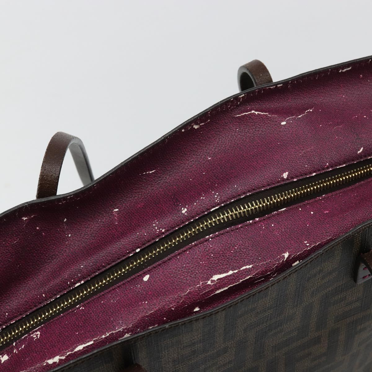 Zucca Canvas Tote Bag Black Brown