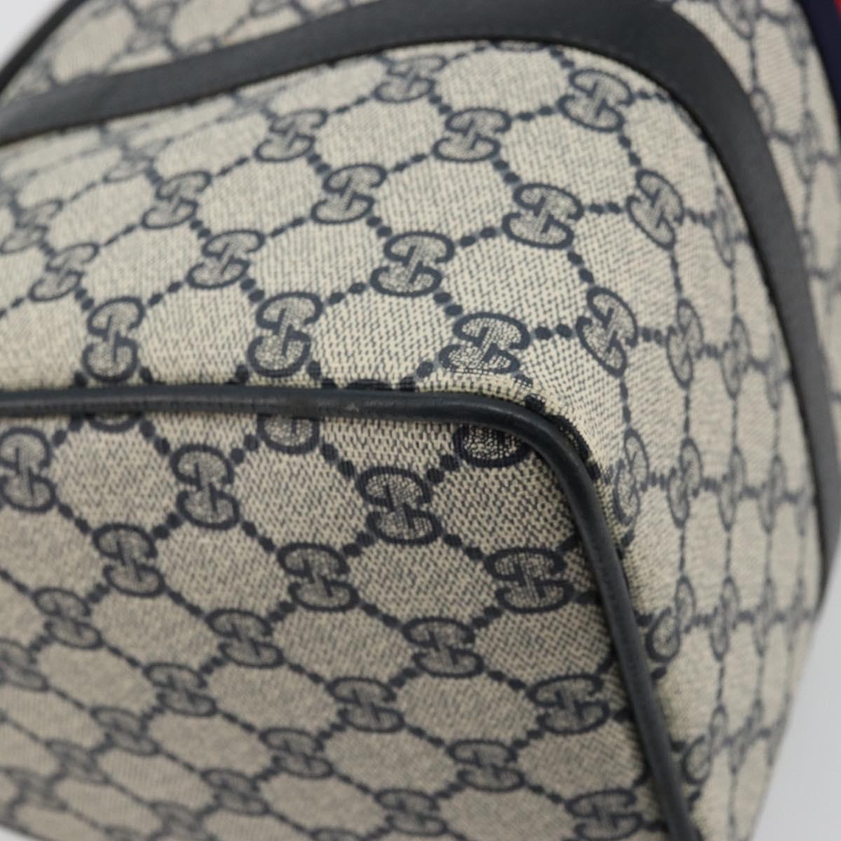 GG Supreme Sherry Line Hand Bag PVC Navy Gold