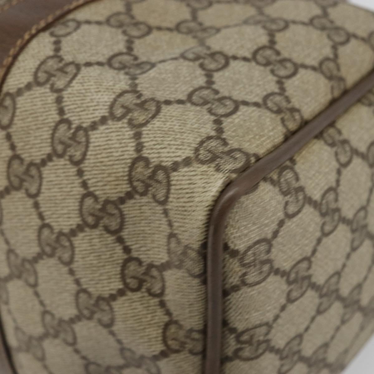 GG Supreme Web Sherry Line Hand Bag PVC Beige Gold