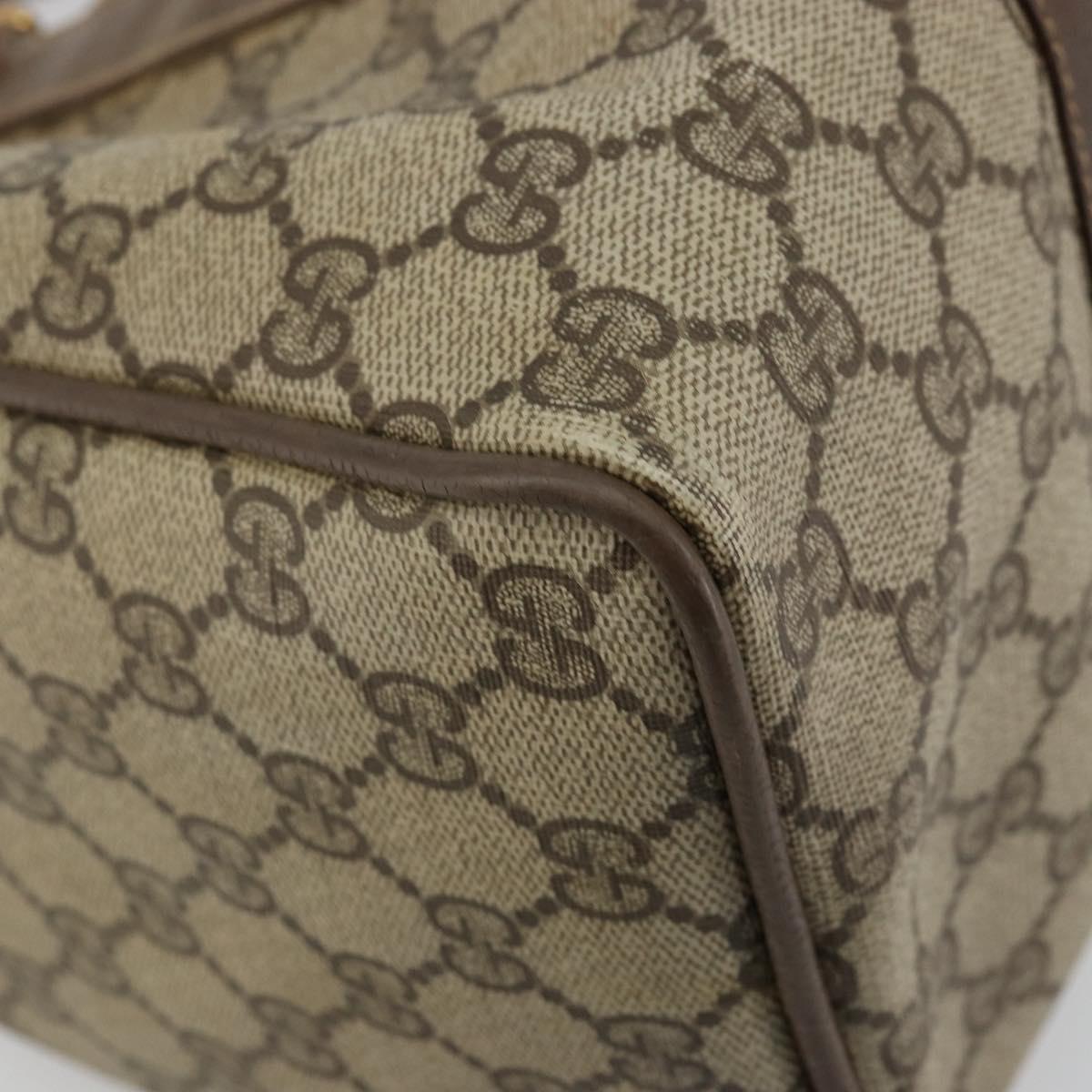 GG Supreme Web Sherry Line Hand Bag PVC Beige Gold