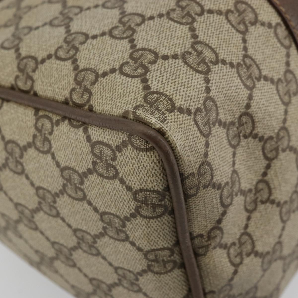 GG Supreme Web Sherry Line Hand Bag PVC Beige Gold