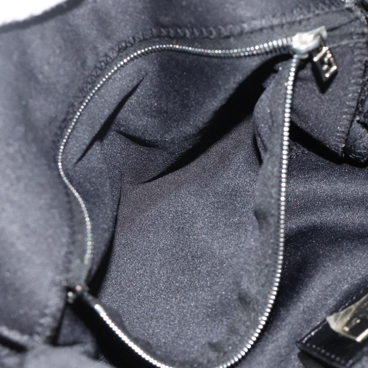Mamma Baguette Shoulder Bag Nylon Black Silver