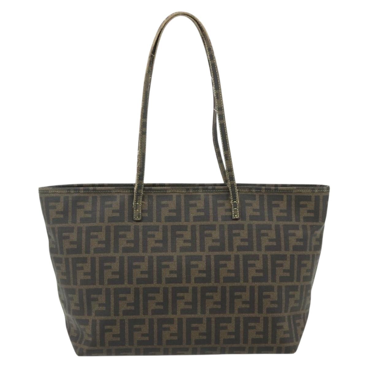 Zucca Canvas Tote Bag Black Brown