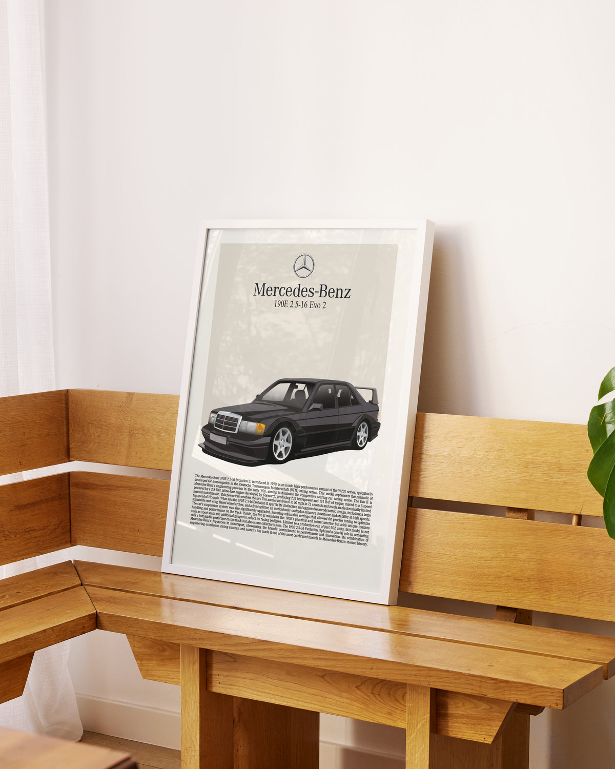 "Mercedes 190E" Poster