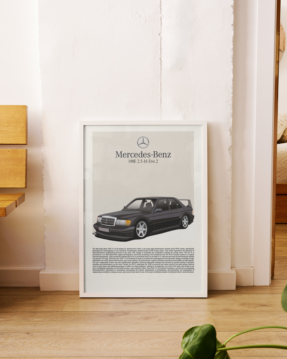 "Mercedes 190E" Poster