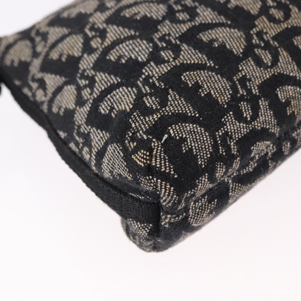 Trotter Canvas Accessory Pouch Black Silver