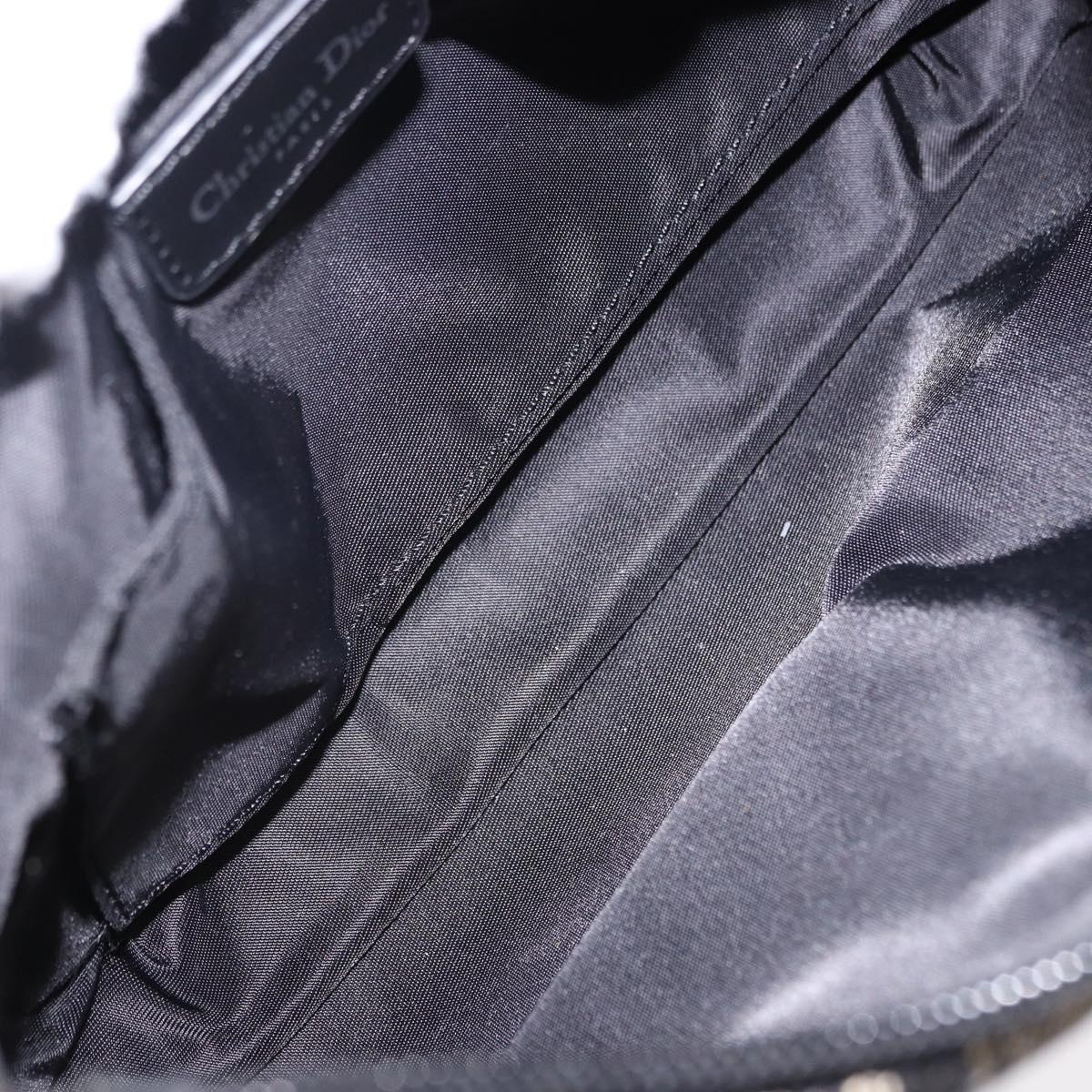 Trotter Canvas Accessory Pouch Black Silver