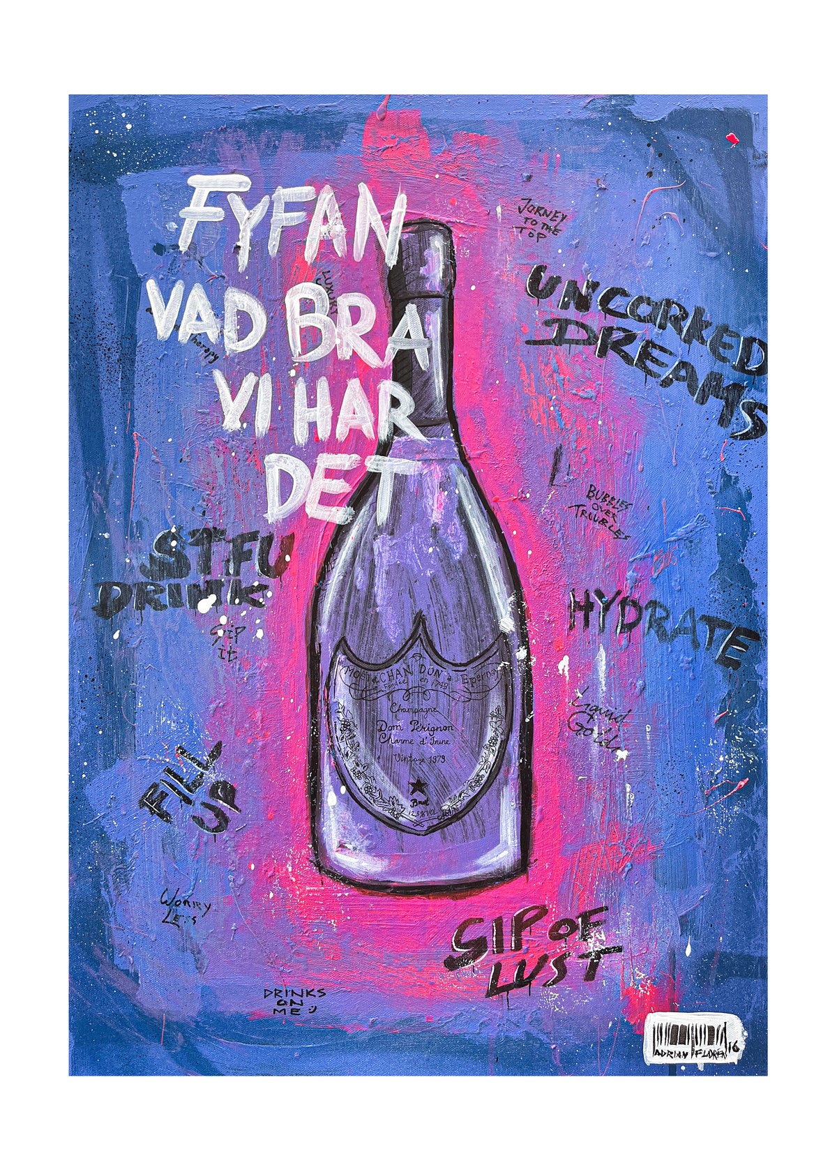 Handla Adrian Florén "Fyfan vad bra vi har det" Poster online | Smidigt och enkelt på nätet - Merchsweden |