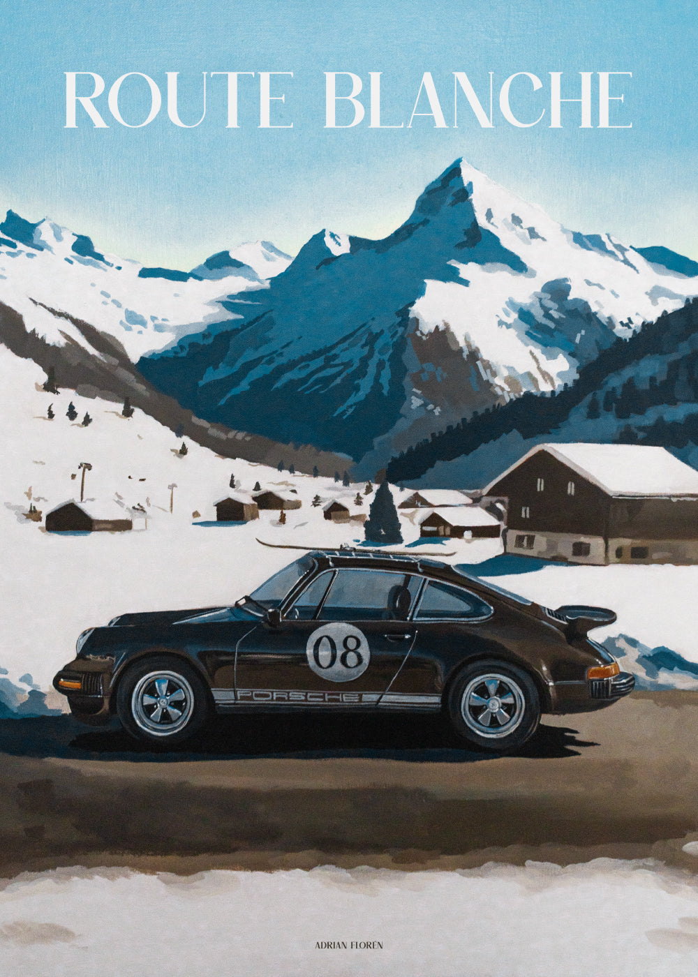 "Route Blanche" Poster