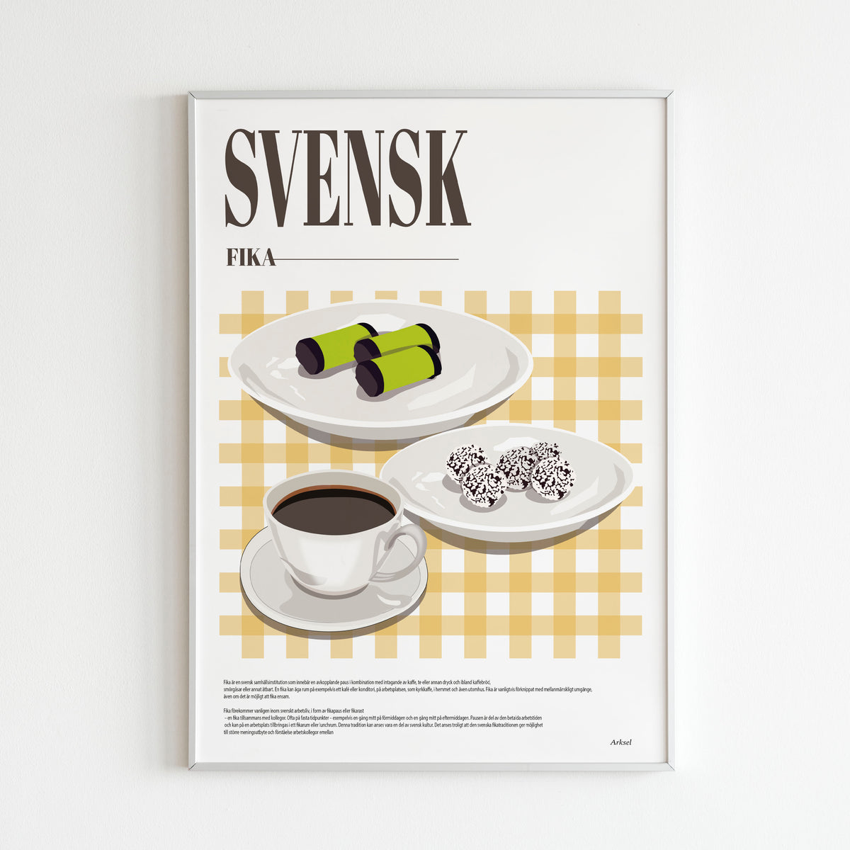 Handla Arksel Svensk Fika Poster online | Smidigt och enkelt på nätet - Merchsweden |