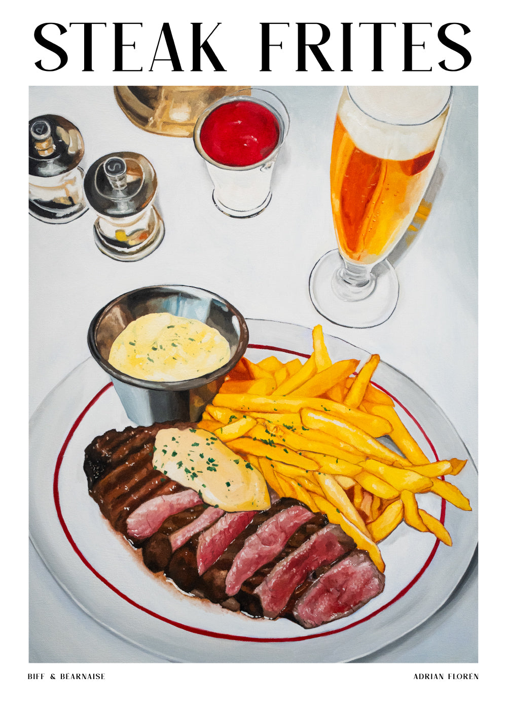 "Steak Fries" Poster