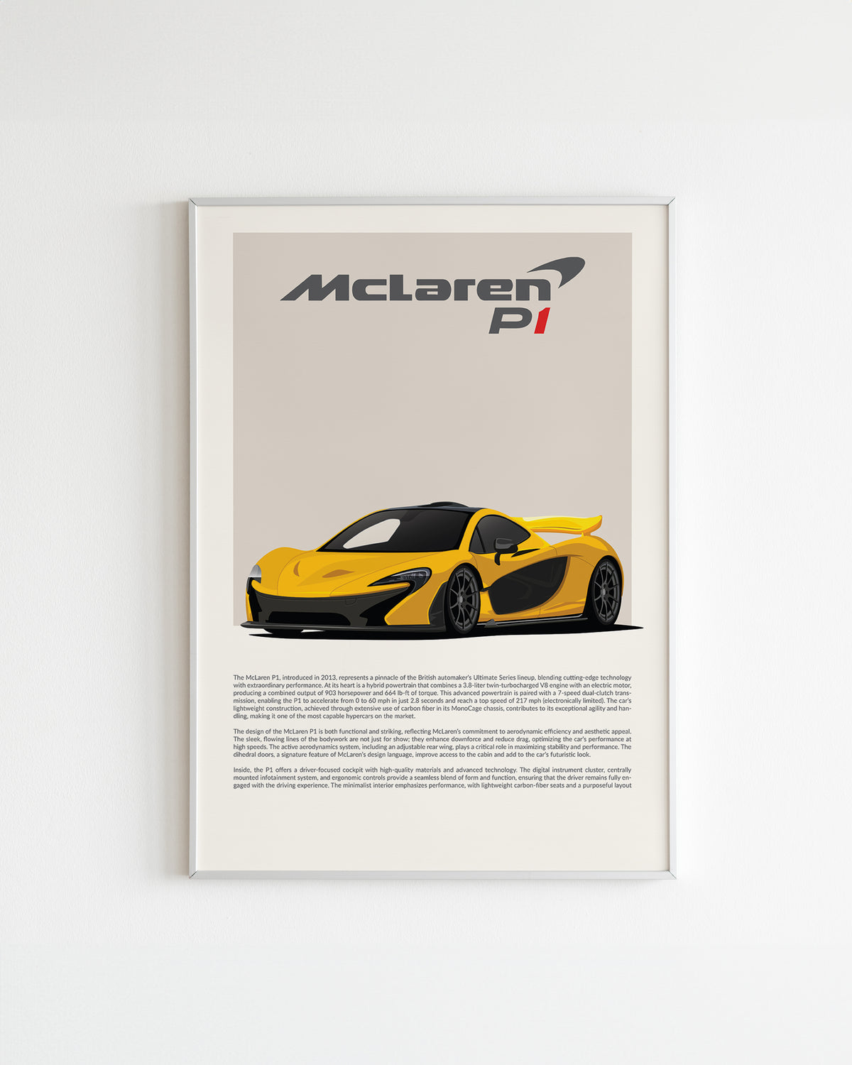 "Mclaren P1" Poster