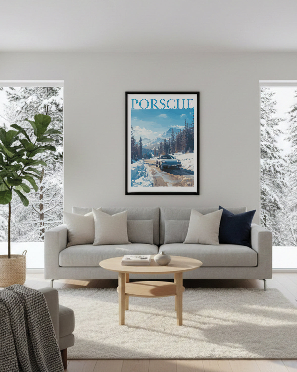 "Winter Porsche No.2" Poster