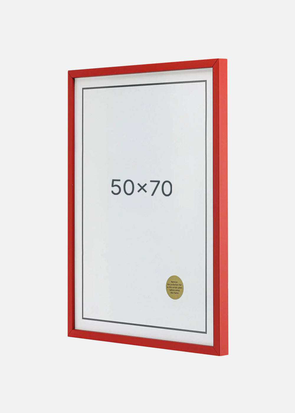Röd träram