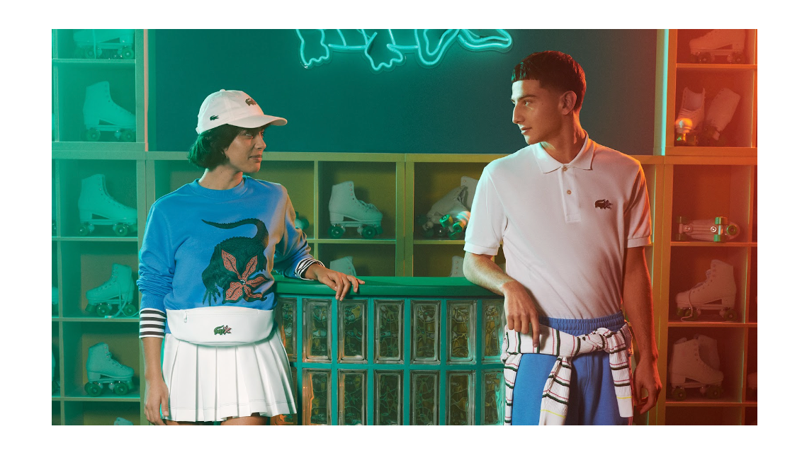 Netflix och Lacoste lanserar gemensam klädkollektion med favoritserierna
