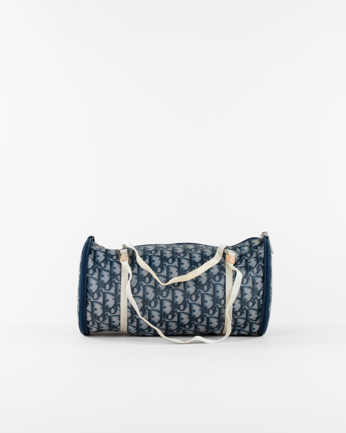 Trotter Canvas Hand Bag Navy Silver