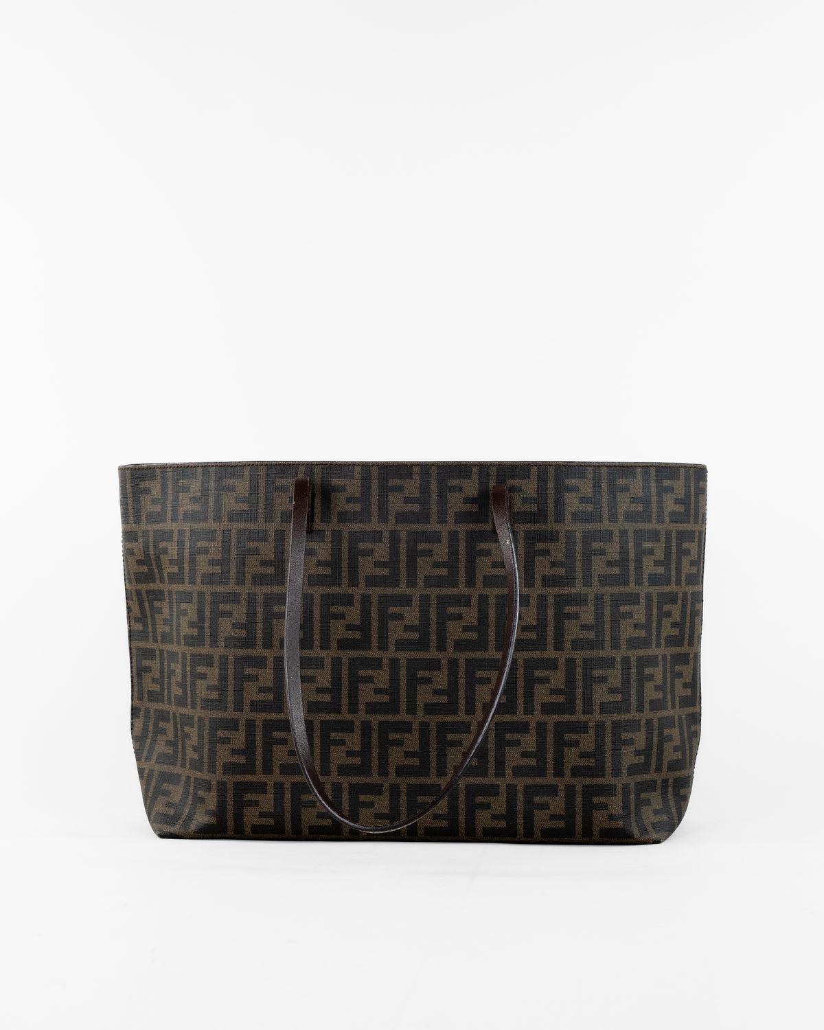 Zucca Canvas Tote Bag Black Brown