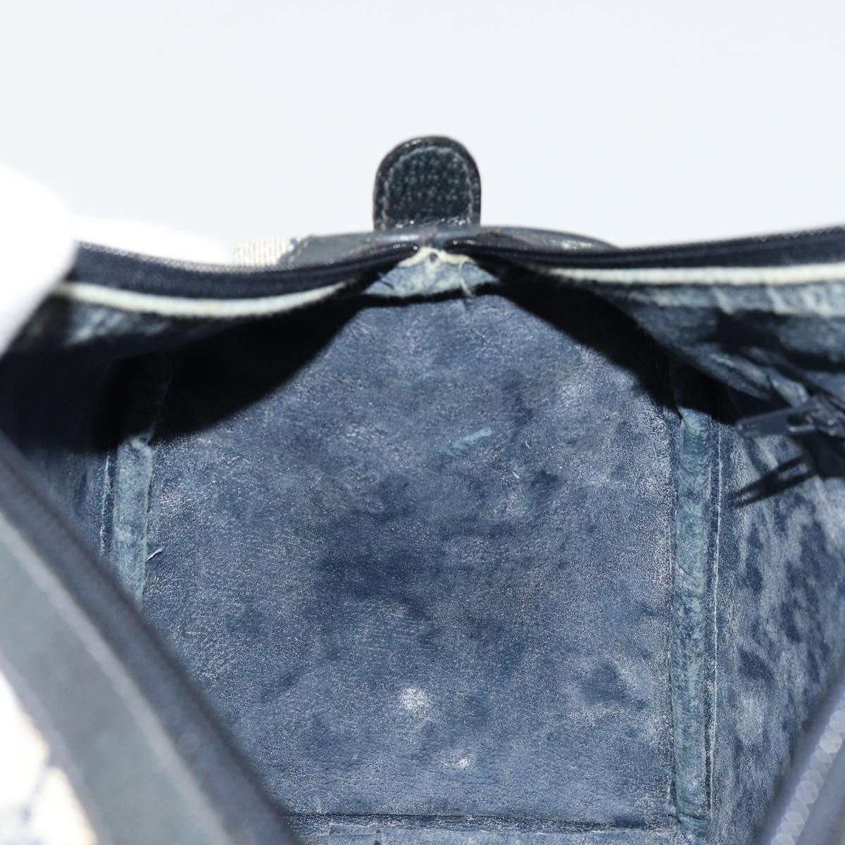 GG Supreme Sherry Line Hand Bag PVC Navy Gold
