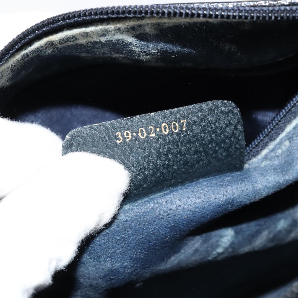 GG Supreme Sherry Line Hand Bag PVC Navy Gold