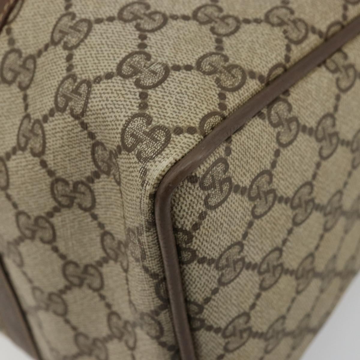 GG Supreme Web Sherry Line Hand Bag PVC Beige Gold