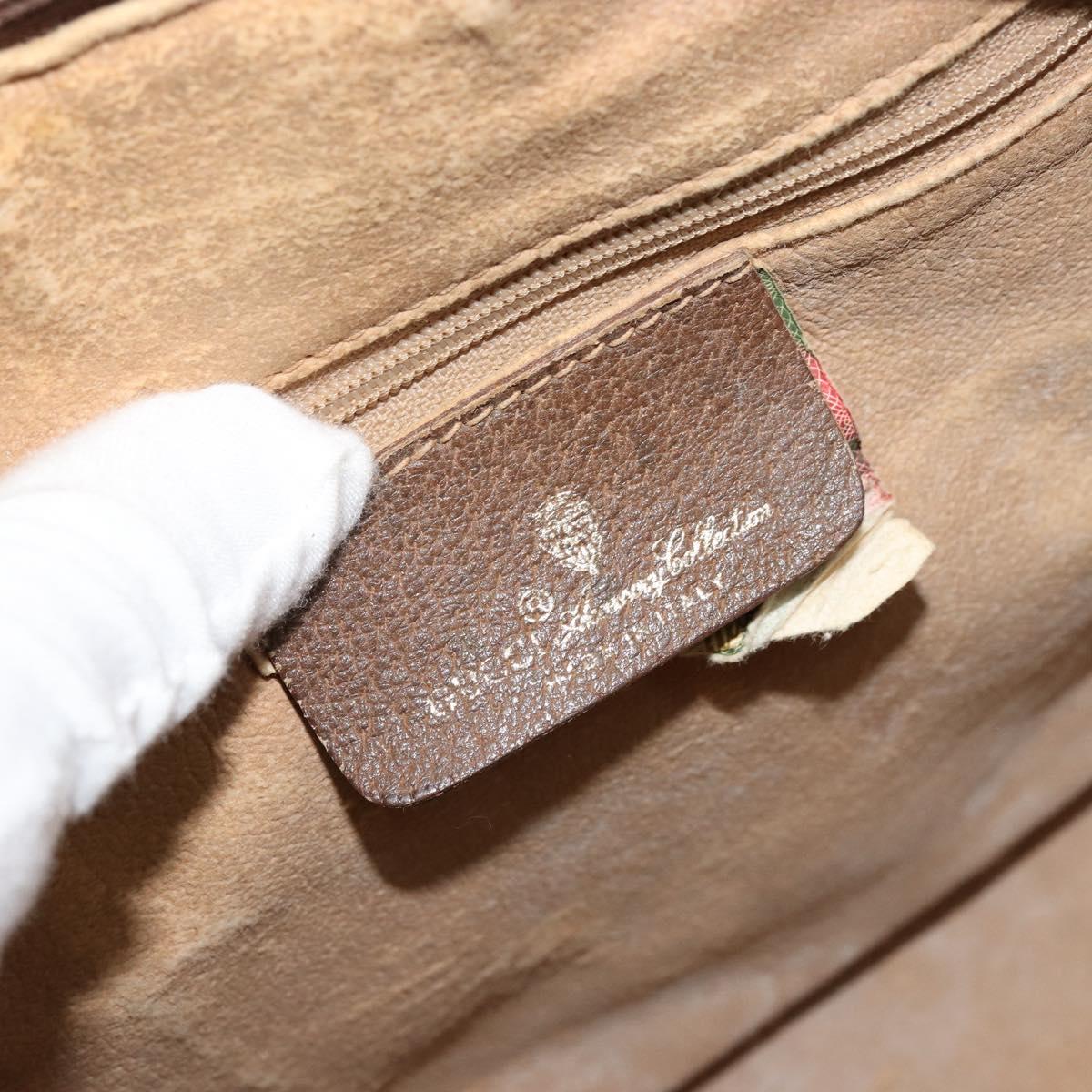 GG Supreme Web Sherry Line Hand Bag PVC Beige Gold