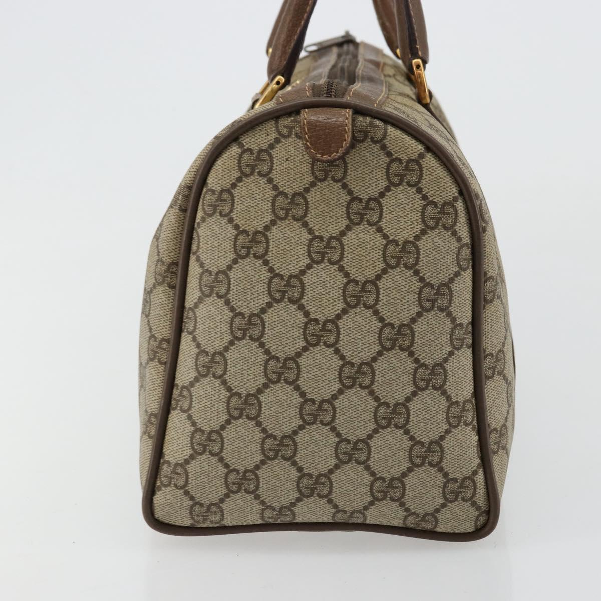 GG Supreme Web Sherry Line Hand Bag PVC Beige Gold