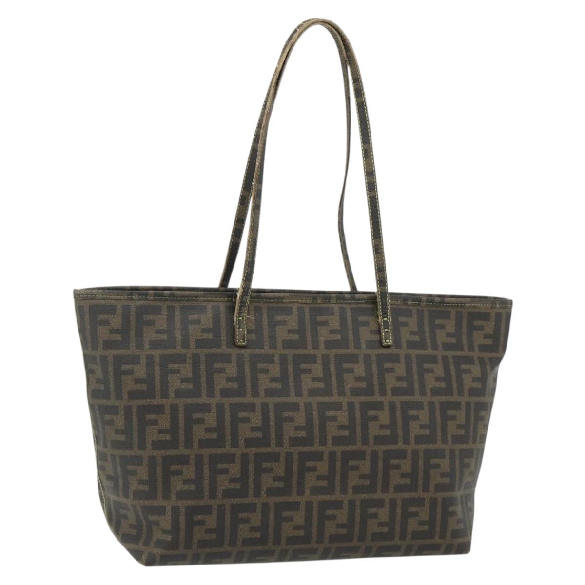 Zucca Canvas Tote Bag Black Brown