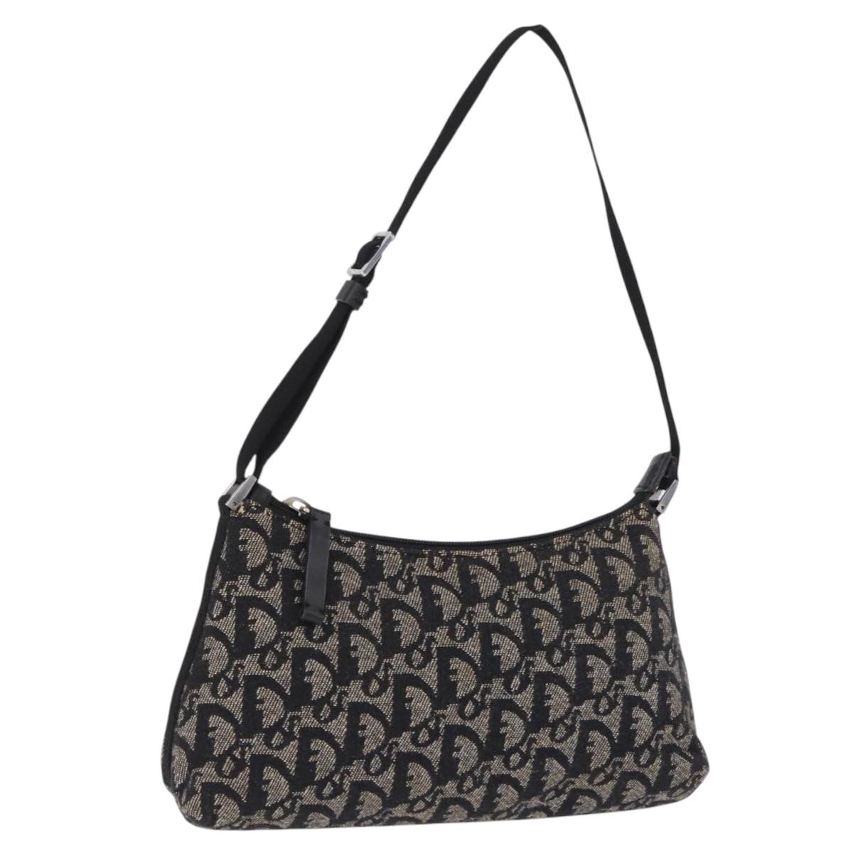Trotter Canvas Accessory Pouch Black Silver
