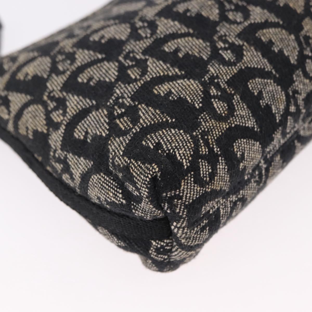 Trotter Canvas Accessory Pouch Black Silver