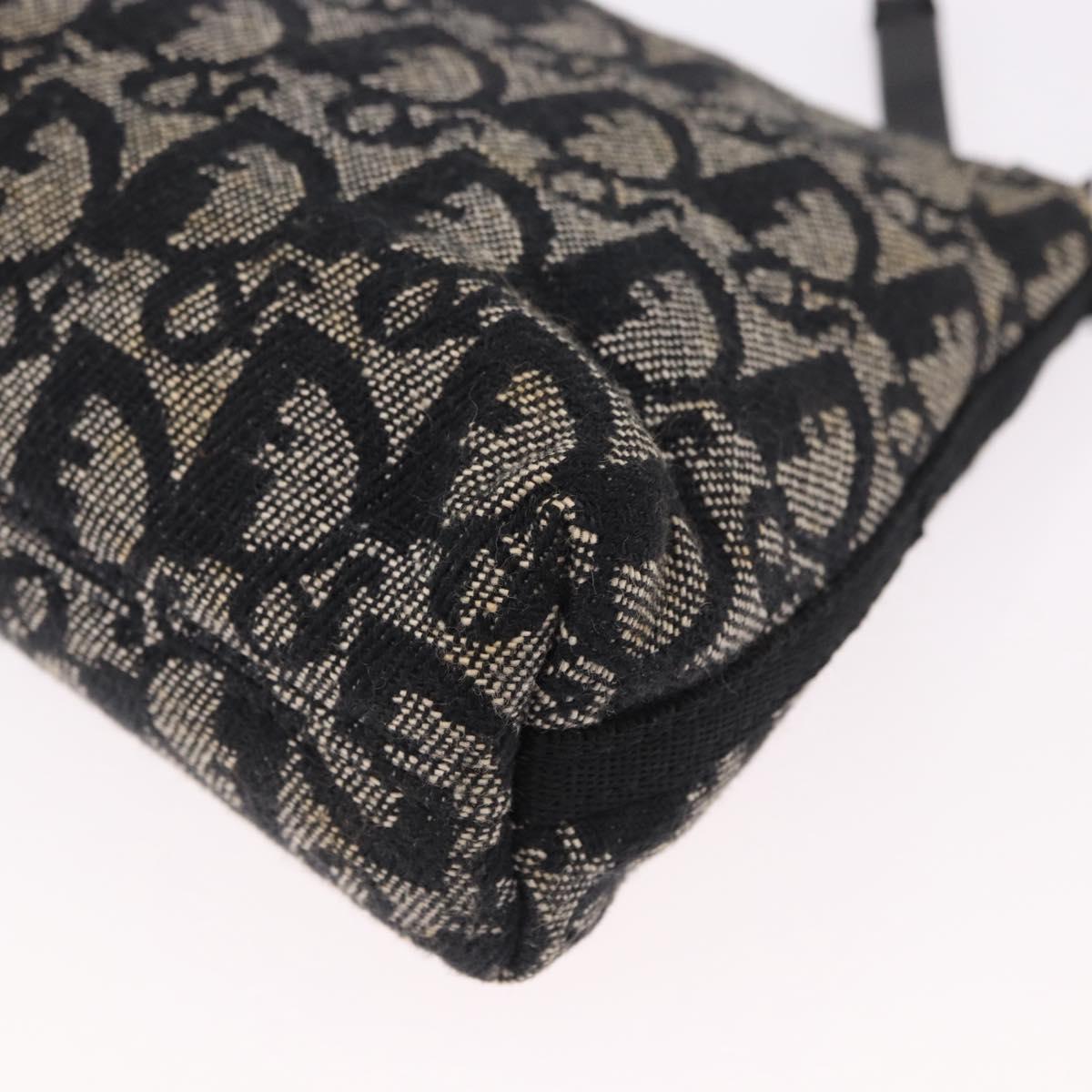 Trotter Canvas Accessory Pouch Black Silver