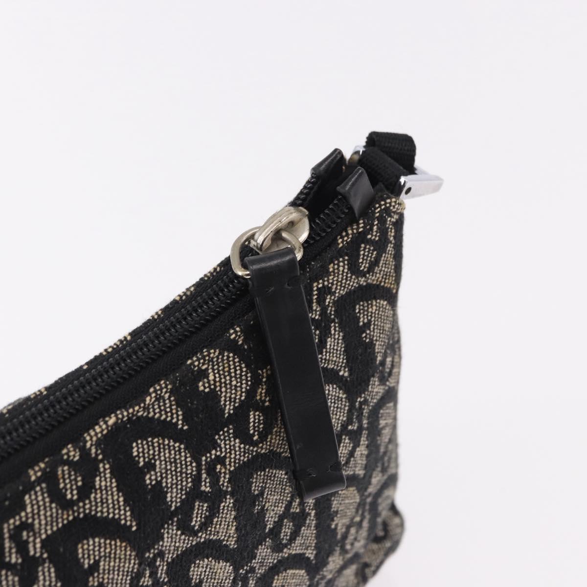 Trotter Canvas Accessory Pouch Black Silver