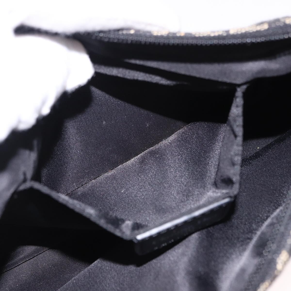 Trotter Canvas Accessory Pouch Black Silver