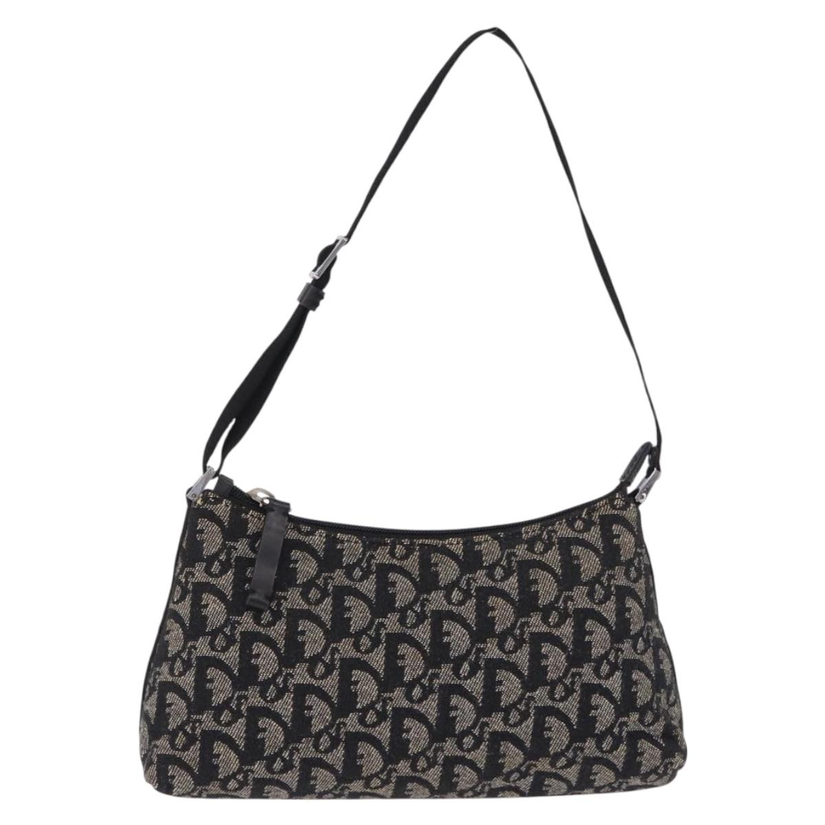 Trotter Canvas Accessory Pouch Black Silver