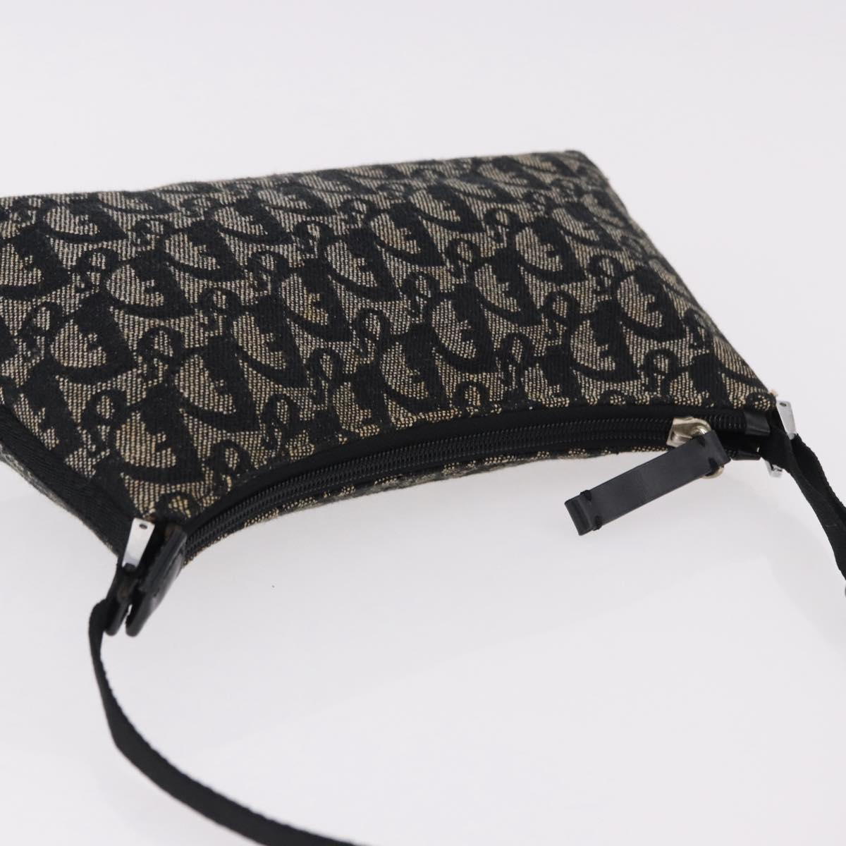 Trotter Canvas Accessory Pouch Black Silver