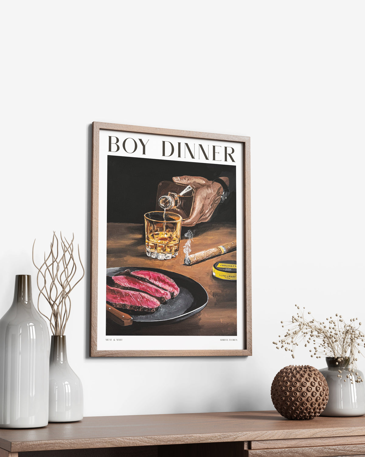 "Boy Dinner" Poster