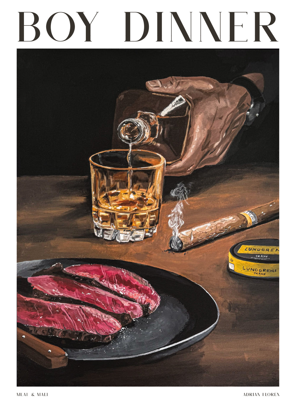 "Boy Dinner" Poster