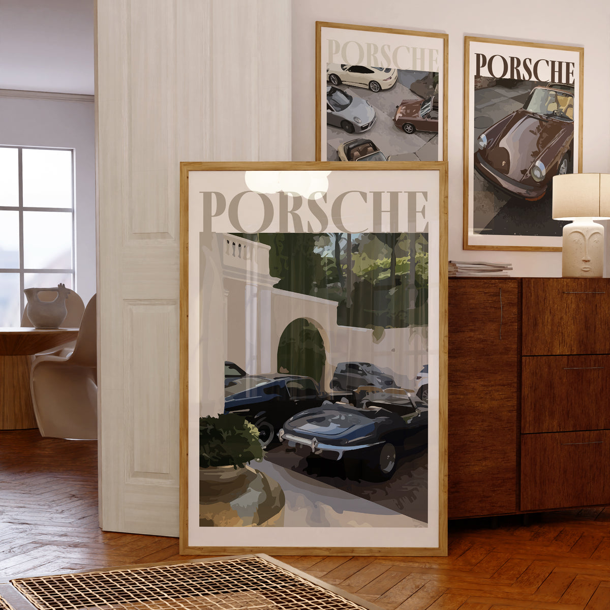 Handla Kanva "Old School Porsche No.3" Poster online | Smidigt och enkelt på nätet - Merchsweden |