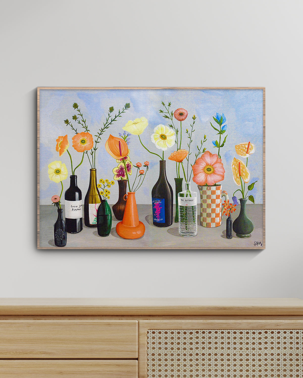 "The Thirsty Botanist Wide" Poster